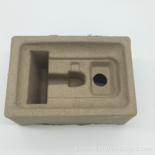 Green environment-friendly gray paper pulp tray